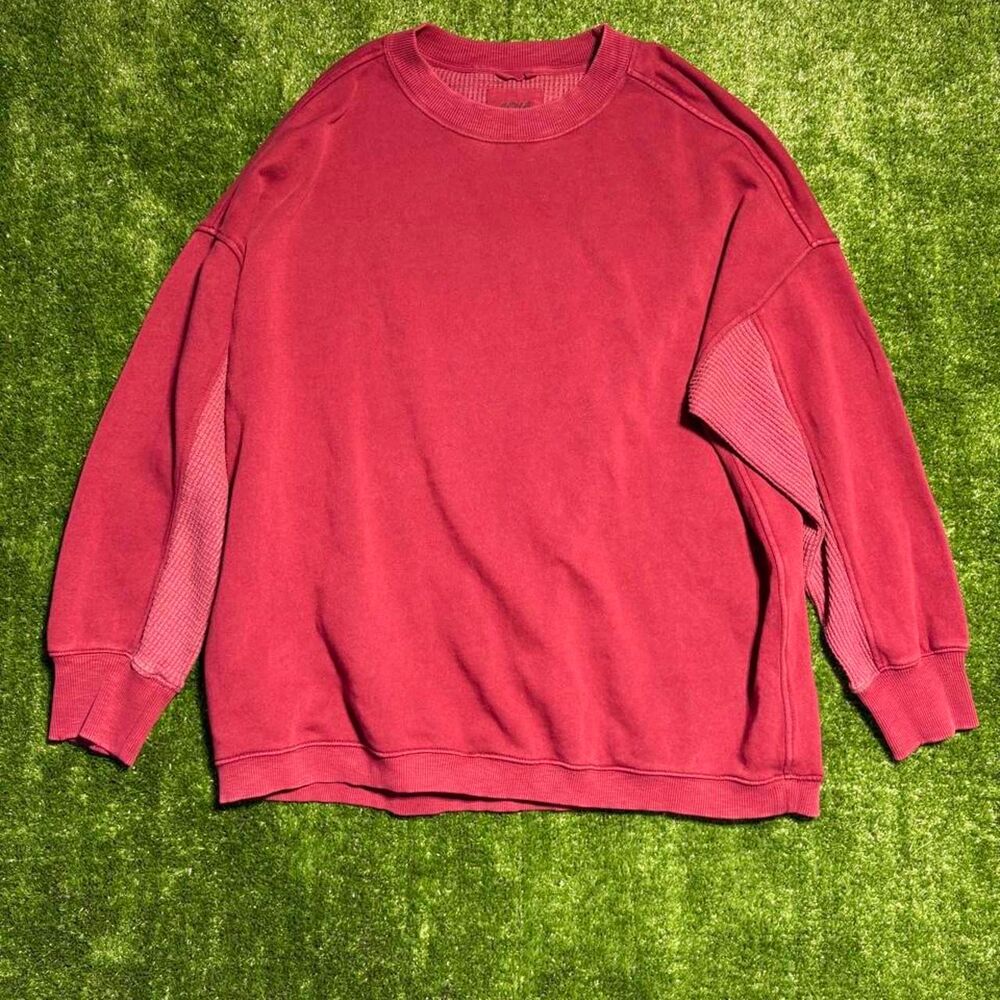 Aerie Women's Red and Pink Sweatshirt